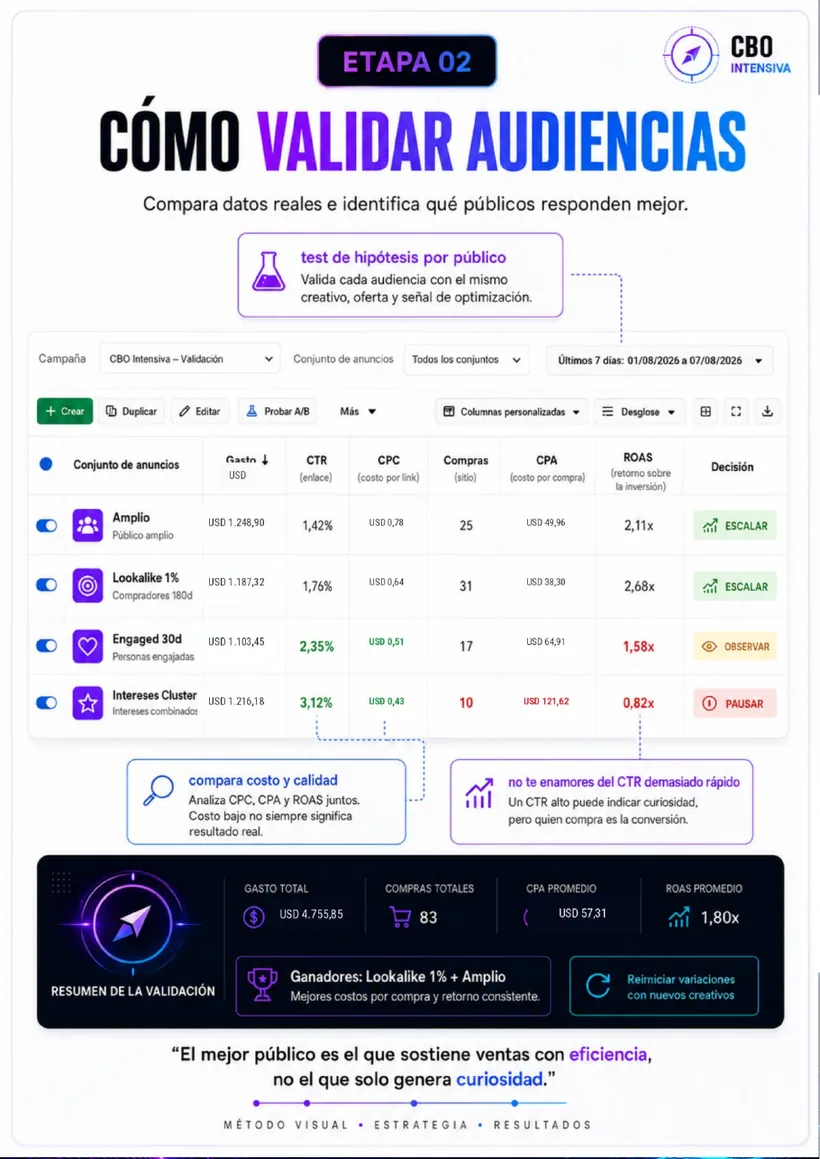 Cómo validar audiencias